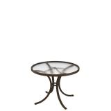 acrylic round outdoor dining table