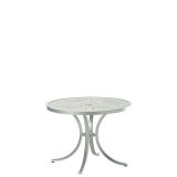 aluminum round patio dining table