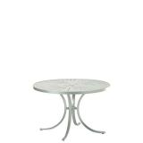 patio round aluminum dining table