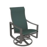 sling high back patio swivel rocker