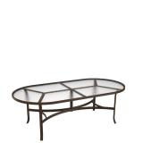 acrylic oval patio dining table