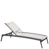 patio armless chaise lounge wave segment