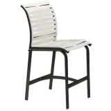 patio armless bar stool ribbon segment