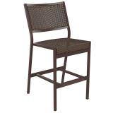 patio woven armless bar stool