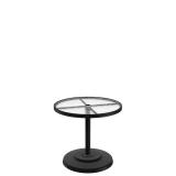 pedestal acrylic round patio dining table