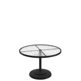 round acrylic pedestal outdoor dining table