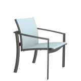 relaxed sling outdoor dining chair