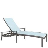 relaxed sling outdoor chaise lounge