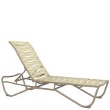  armless patio chaise lounge wave segment