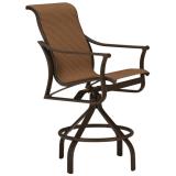 patio sling swivel bar stool