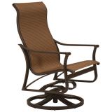 patio sling swivel action lounger