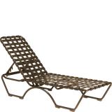 patio cross strap chaise lounge