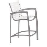 ribbon segment outdoor bar stool